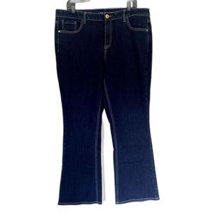 Lane Bryant GeniusFit Bootcut Jeans Dark Wash Classic Denim Plus Size 18